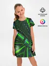 Детское платье / DIGITAL NEON GREEN