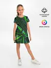 Детское платье / DIGITAL NEON GREEN