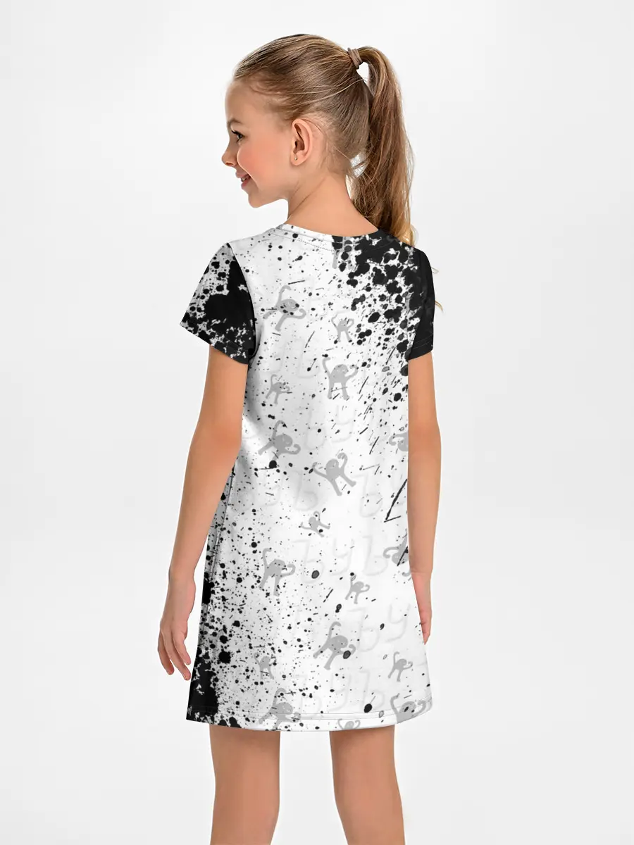 Детское платье / ЪУЪ СЪУКА брызги красок
