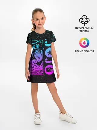 Детское платье / Star Platina на черном брызги