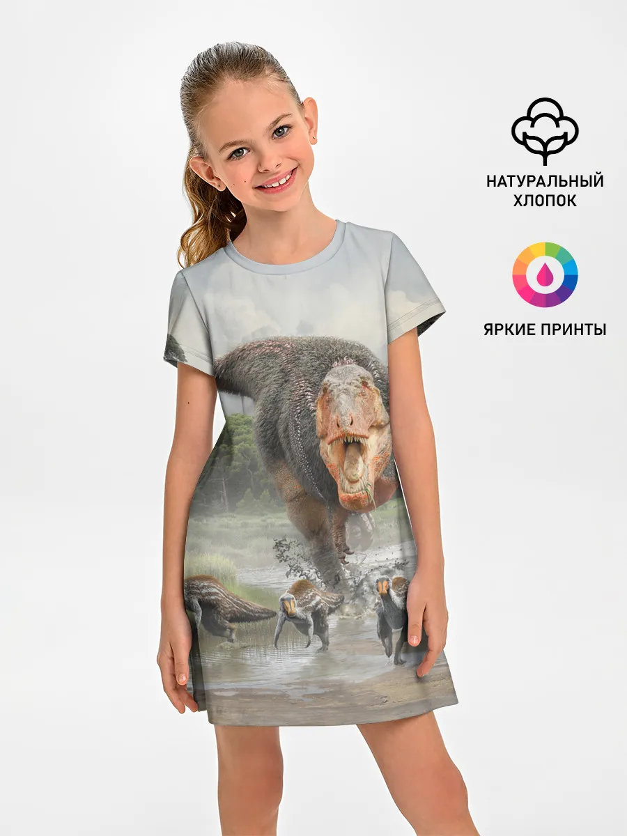 Детское платье / Т-Рекс | Динозавр | Dino