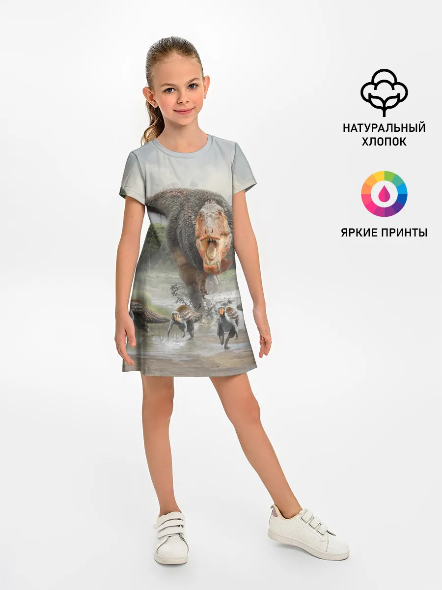 Детское платье / Т-Рекс | Динозавр | Dino