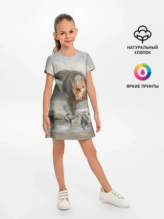 Детское платье / Т-Рекс | Динозавр | Dino