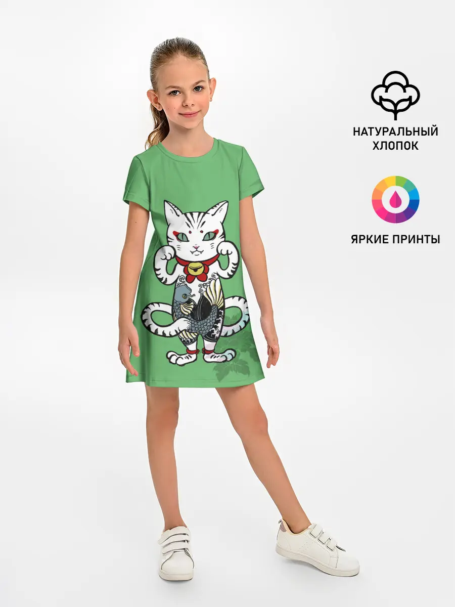 Детское платье / ЯПОНСКИЙ КОТ | JAPANESE CAT