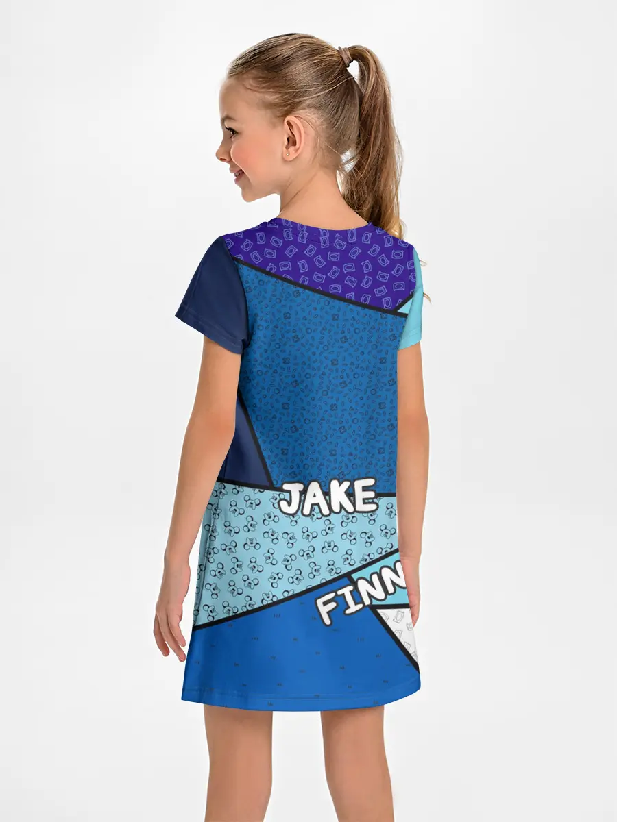 Детское платье / Finn&Jake. Geometric