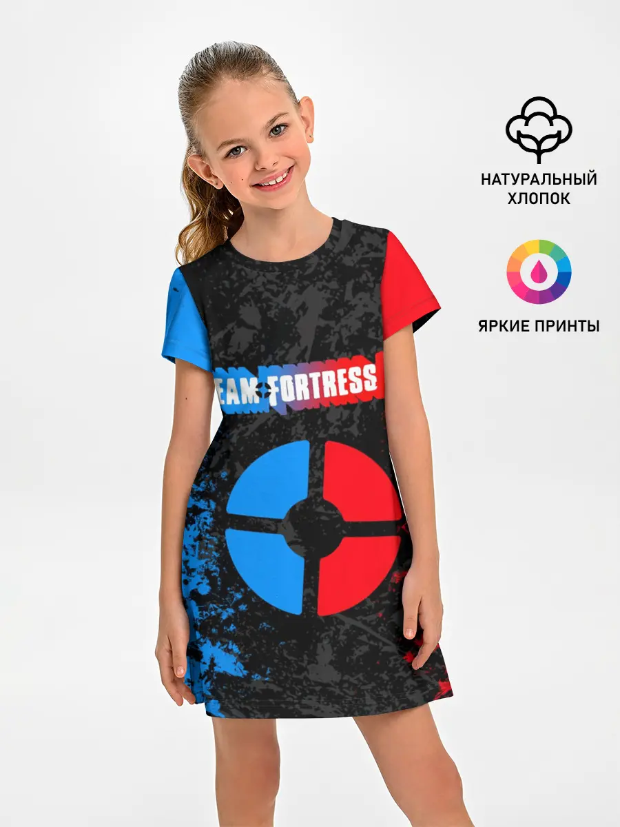 Детское платье / TEAM FORTRESS 2 RED VS BLUE
