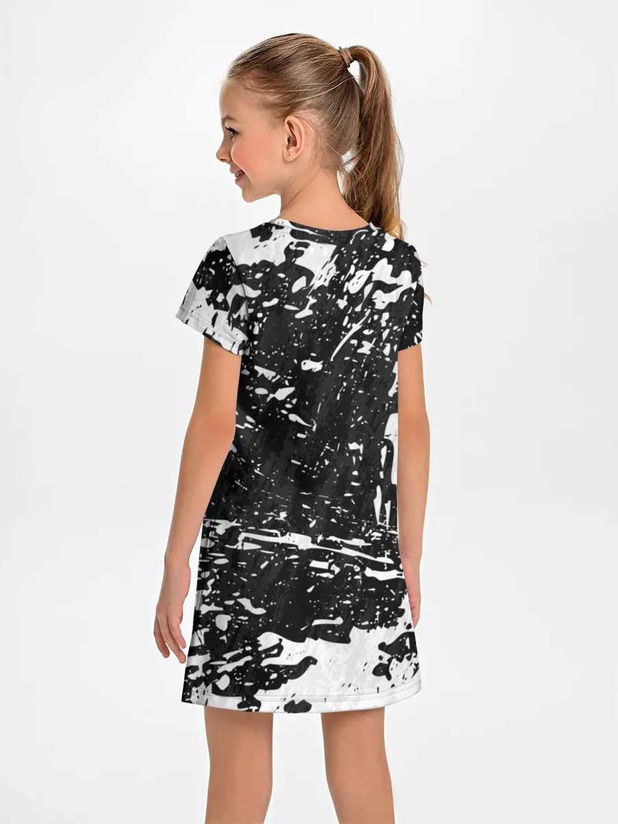 Детское платье / BERSERK лого чб