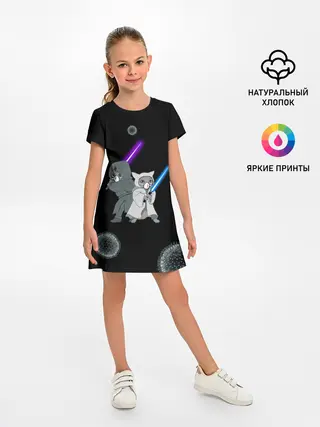 Детское платье / Котики vs Вирус
