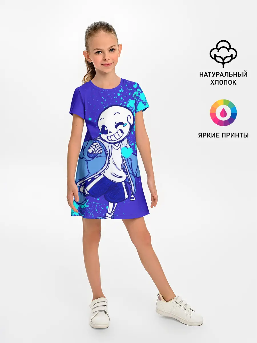 Детское платье / UNDERTALE SANS BLUE