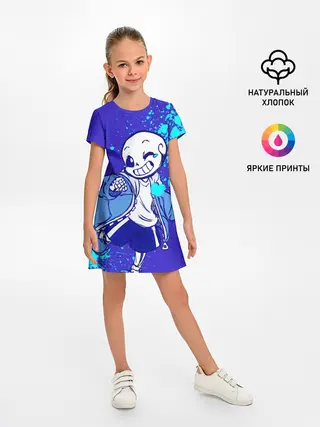 Детское платье / UNDERTALE SANS BLUE