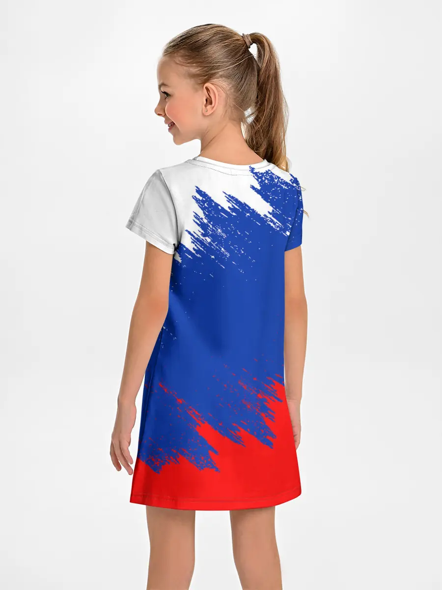 Детское платье / РОССИЯ ТРИКОЛОР