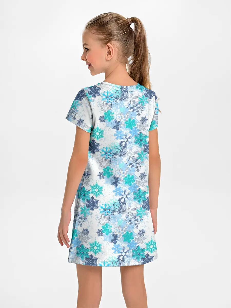 Детское платье / Зимние Снежные Узоры