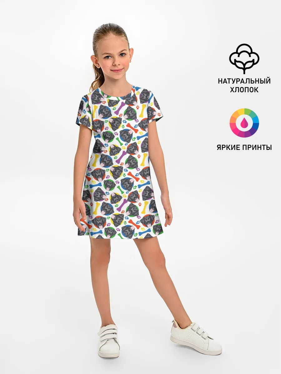 Детское платье / Чёрный Лабрадор