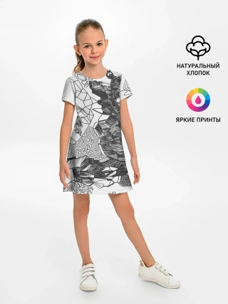Детское платье / Структурная мозайка