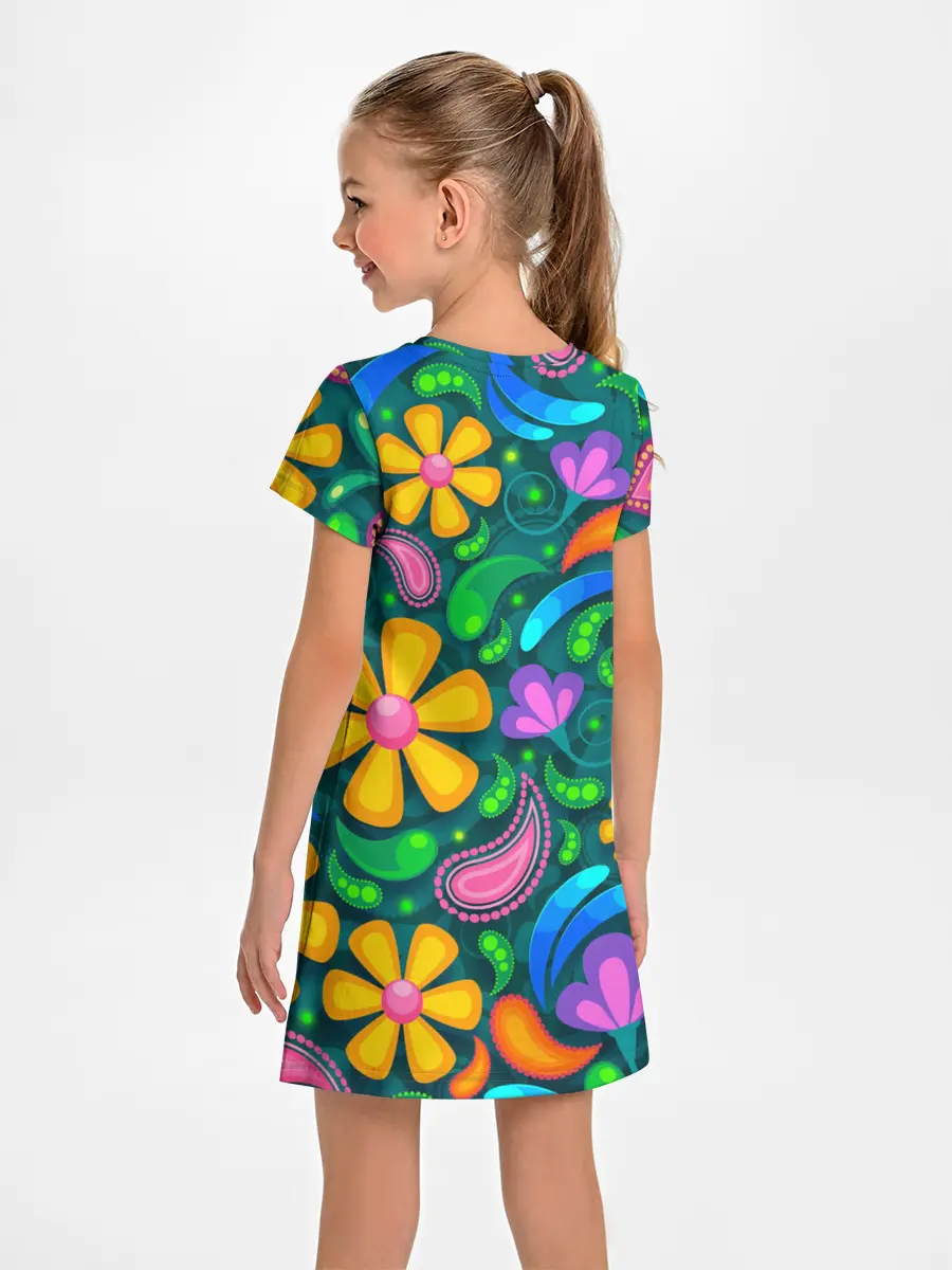 Детское платье / ЯРКИЕ ЦВЕТЫ