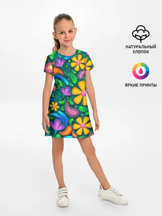 Детское платье / ЯРКИЕ ЦВЕТЫ