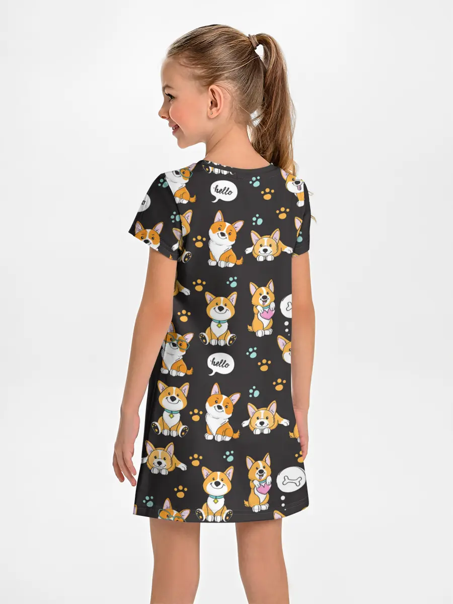 Детское платье / Милые пёсики