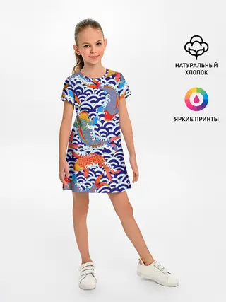 Детское платье / Карп Кои