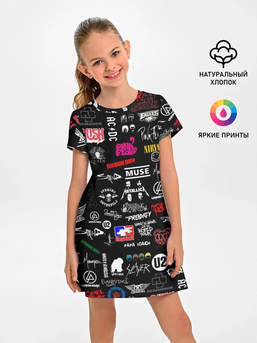 Детское платье / ЛОГОТИПЫ РОК ГРУПП | PATTERN