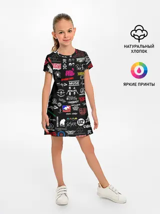 Детское платье / ЛОГОТИПЫ РОК ГРУПП | PATTERN