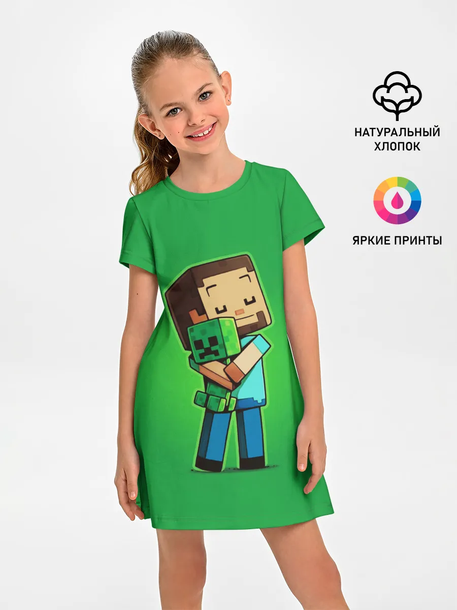 Детское платье / MINECRAFT