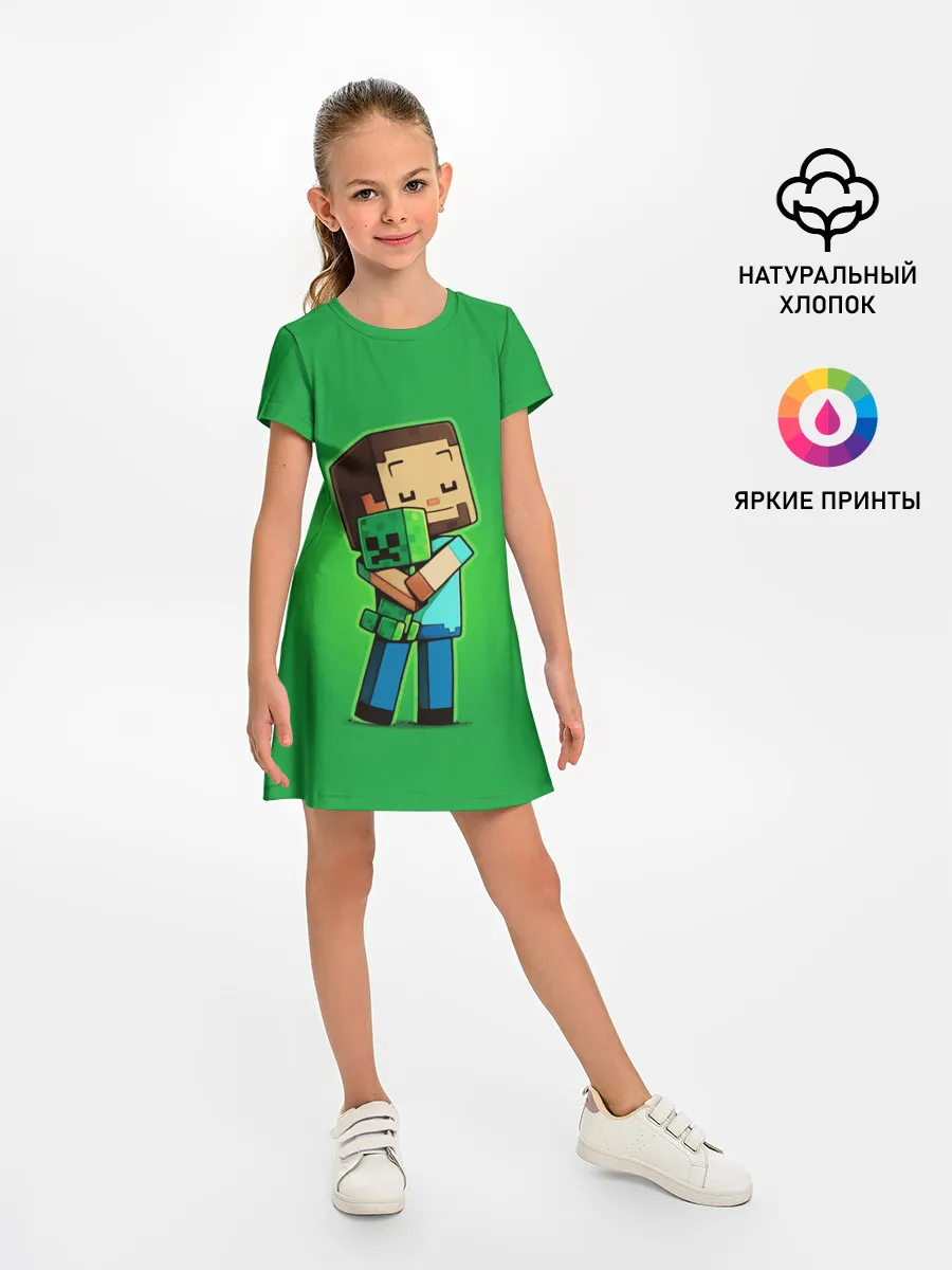 Детское платье / MINECRAFT