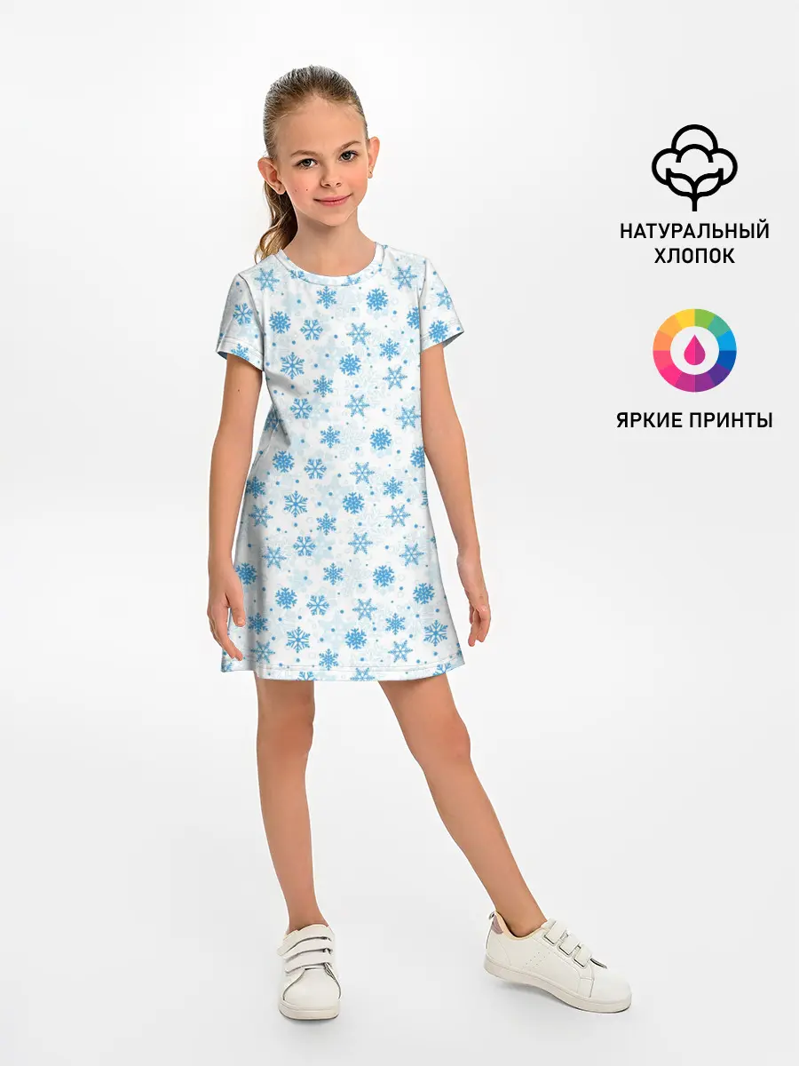 Детское платье / Снежинки