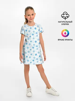 Детское платье / Снежинки