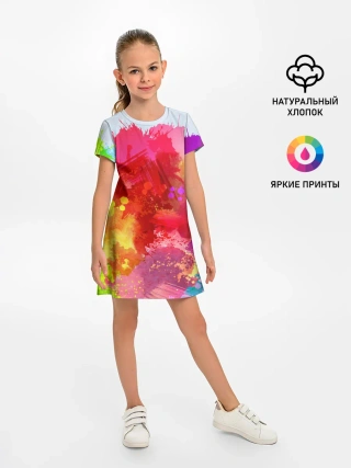 Детское платье / брызги краски