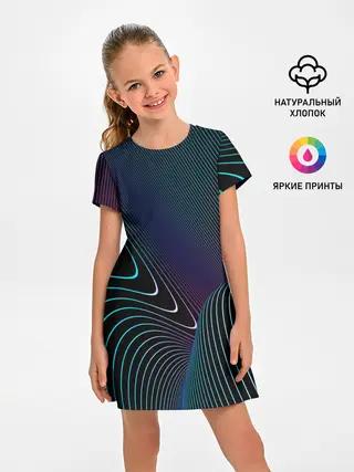 Детское платье / НЕОН STRIPES