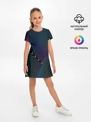 Детское платье / НЕОН STRIPES