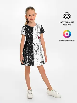 Детское платье / ЧБ ГРАНЖ | RED BUTTERFLY