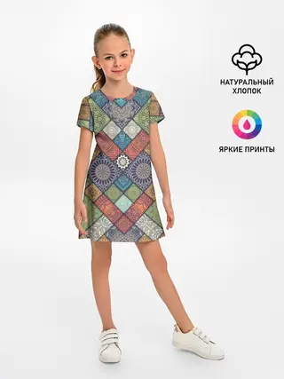 Детское платье / ЛОСКУТНАЯ ВЫШИВКА