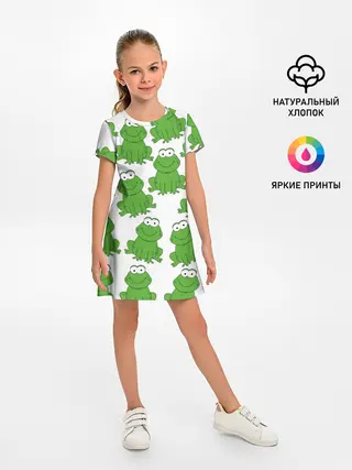 Детское платье / Лягушки