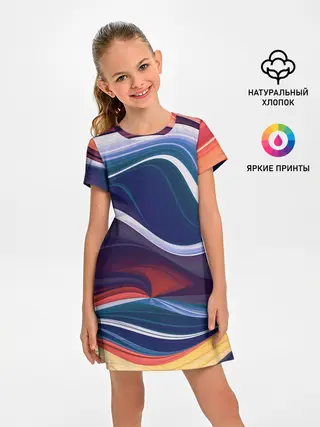 Детское платье / Colored lines