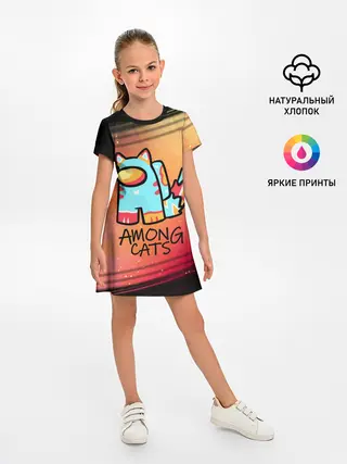 Детское платье / AMONG US - КОТИК