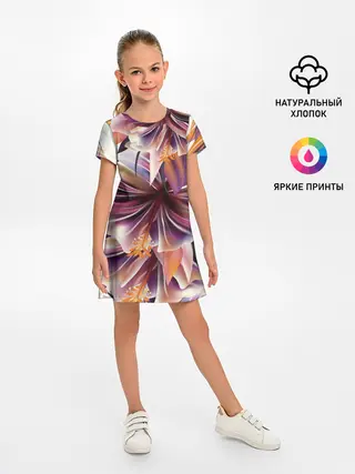 Детское платье / Необычный цветок