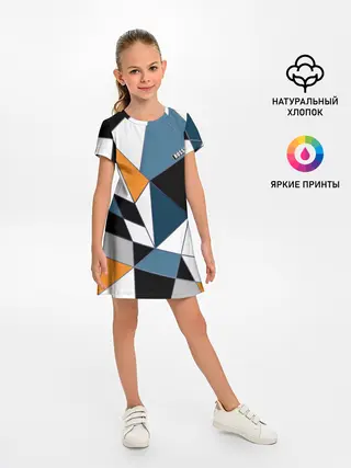 Детское платье / Геометрический узор