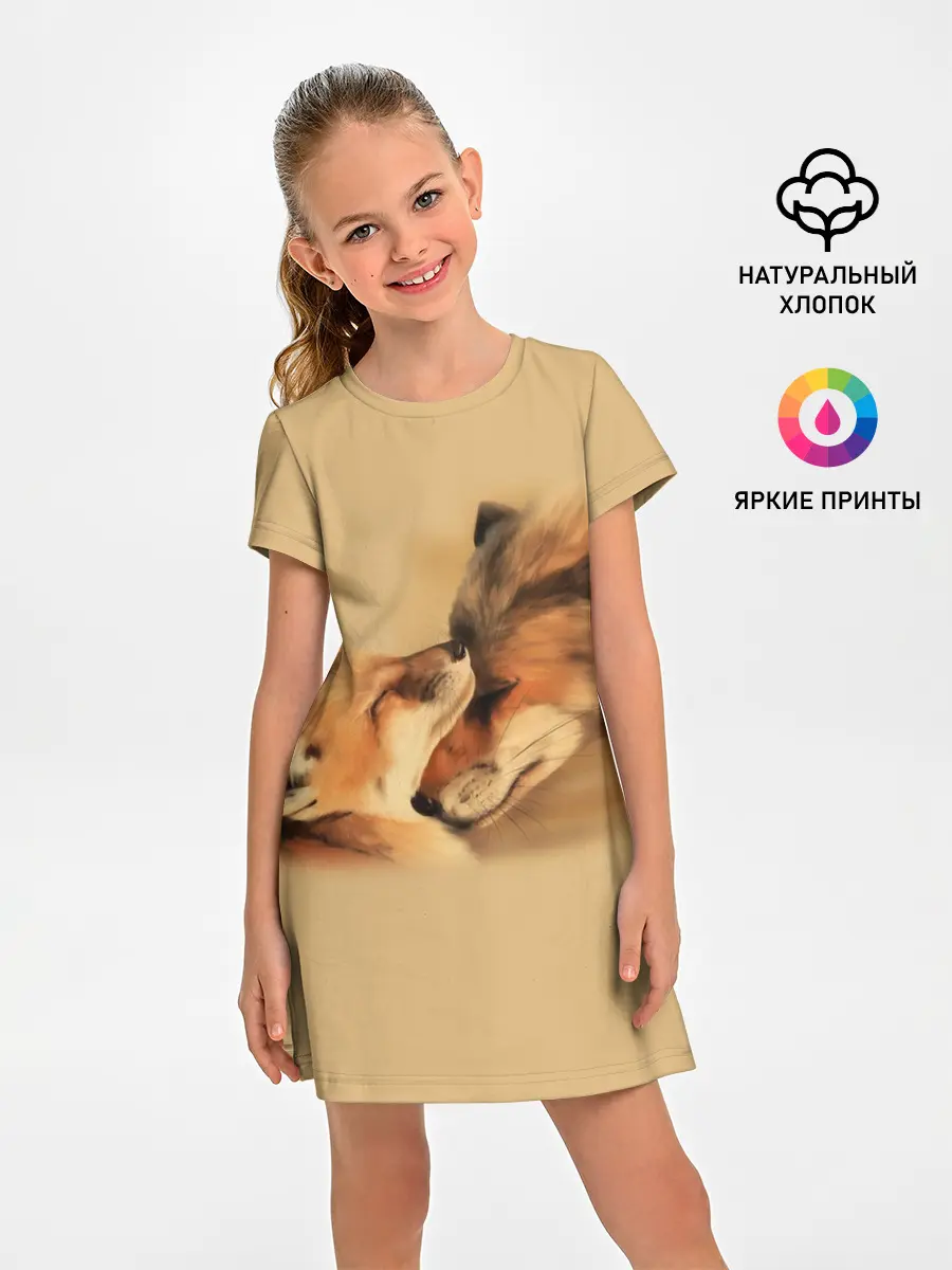 Детское платье / Лисички