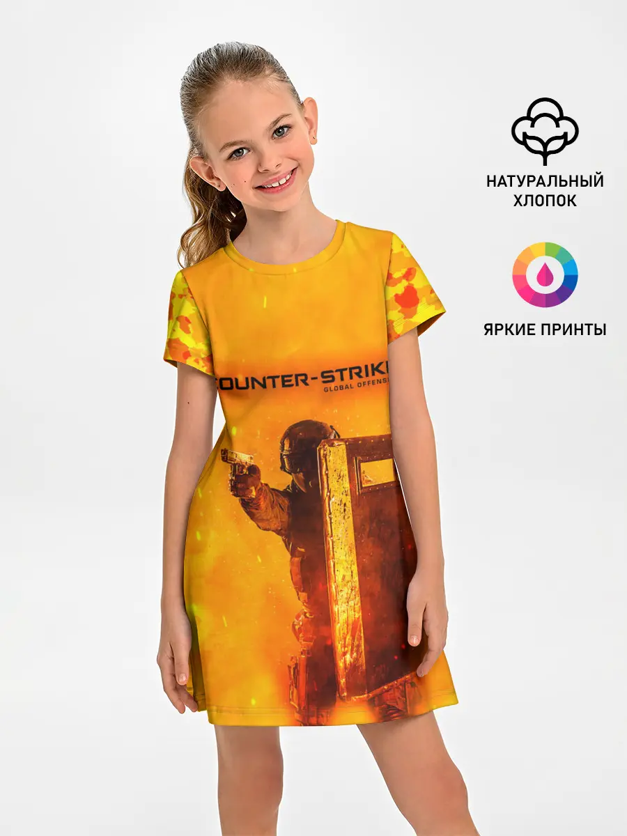 Детское платье / CS GO FIRE | КС ГО