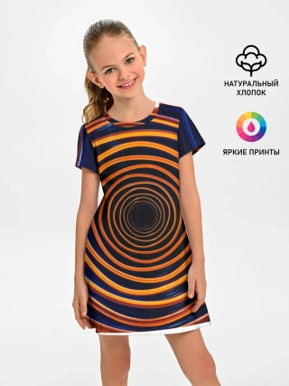 Детское платье / Круги неоновые