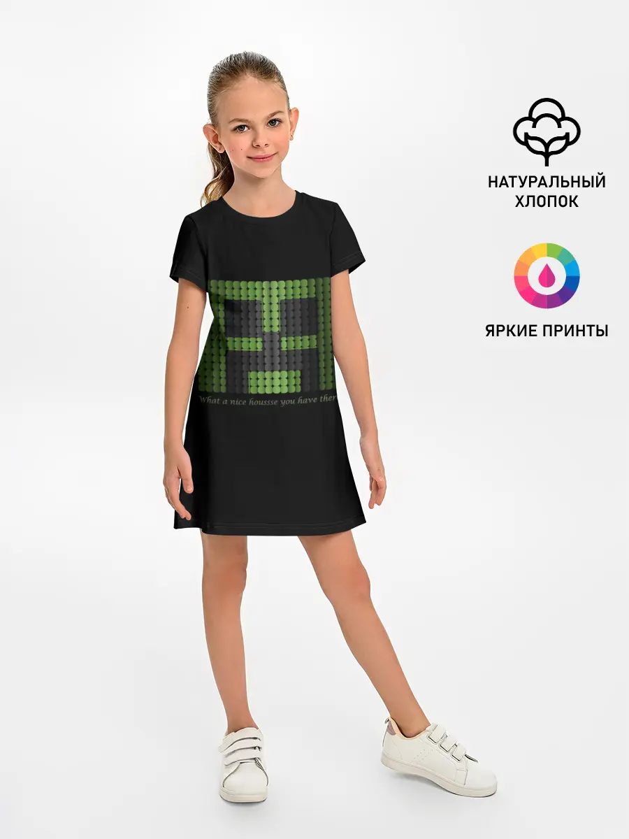 Детское платье / MINECRAFT CREEPER