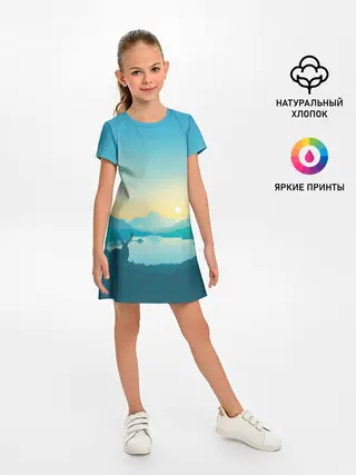 Детское платье / Векторная природа