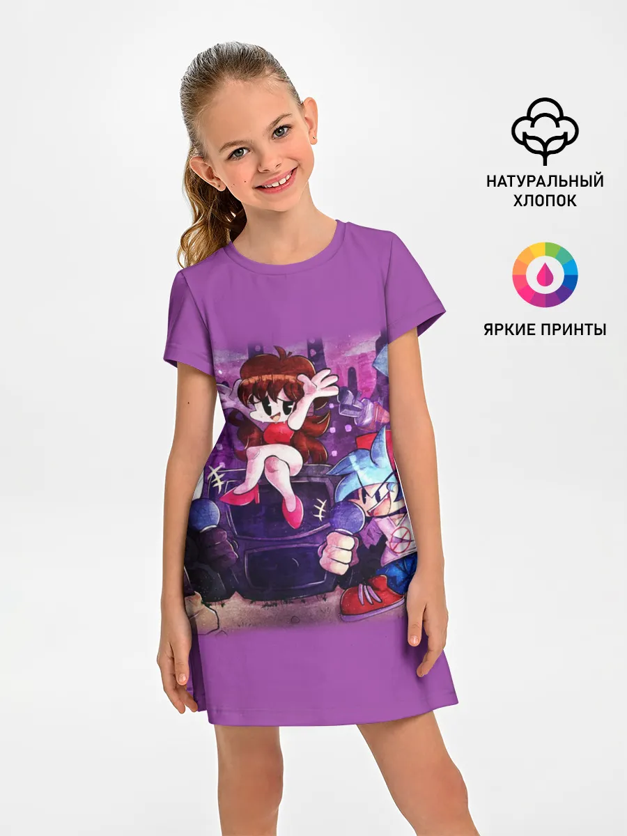 Детское платье / Friday Night Funkin рисунок