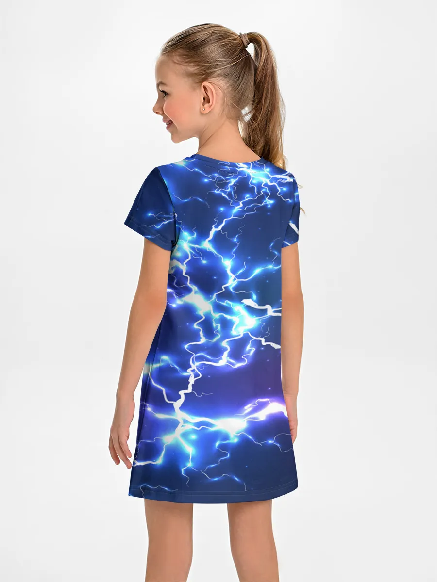 Детское платье / СВЕТЯЩИЕСЯ МОЛНИИ | NEON FLASH