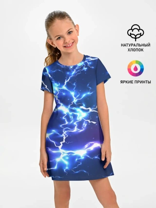 Детское платье / СВЕТЯЩИЕСЯ МОЛНИИ | NEON FLASH