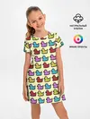 Детское платье / Утиный фон | Утки | Ducks