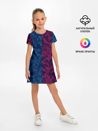 Детское платье / NEON MILITARY | НЕОНОВОЕ МИЛИТАРИ