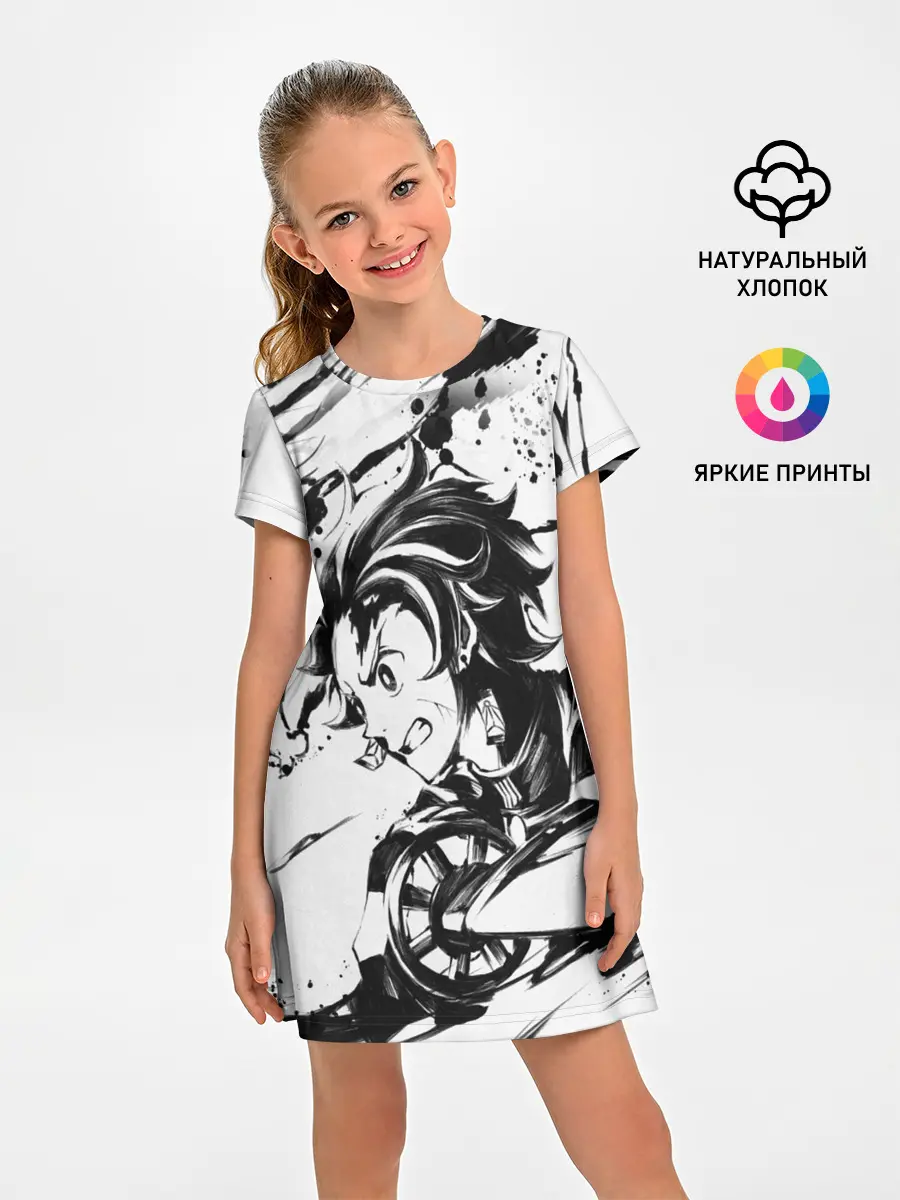 Детское платье / KIMETSU NO YAIBA TANJIRO KAMADO