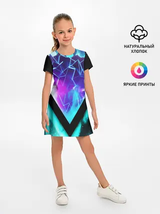 Детское платье / NEON GEOMETRY